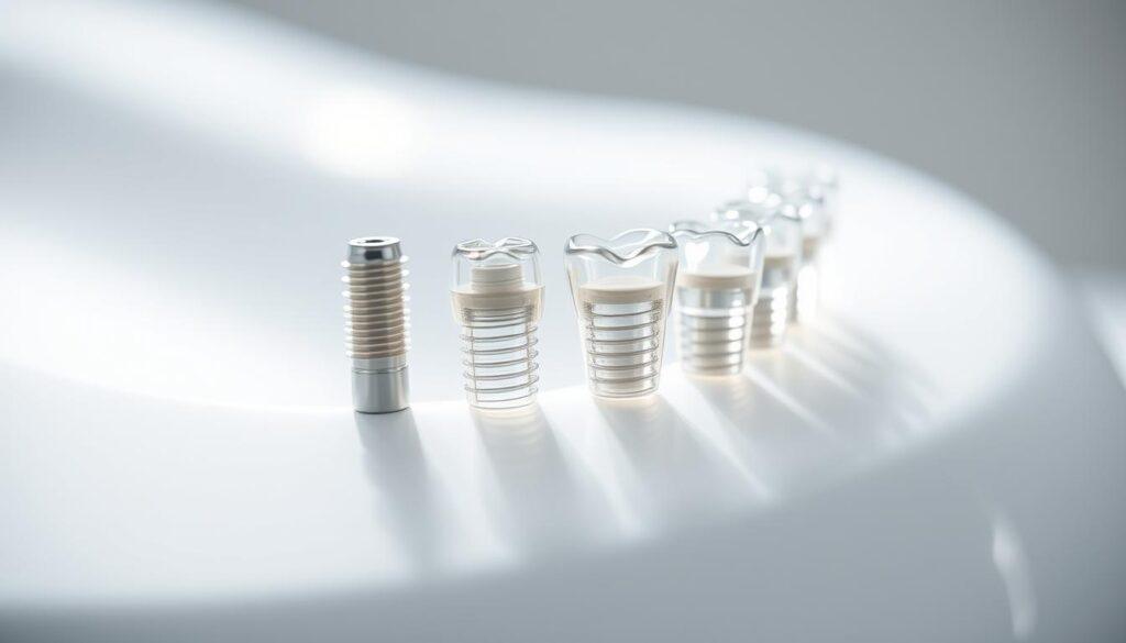 Cuidado de implantes dentales transparentes