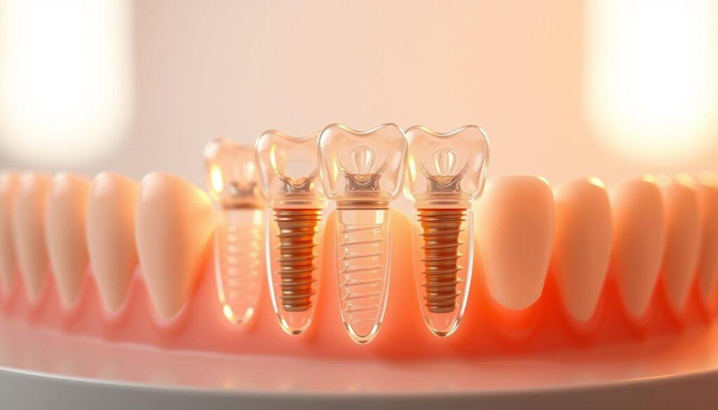 implantes dentales transparentes